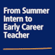 From Intern to Trainee: A journey into teaching